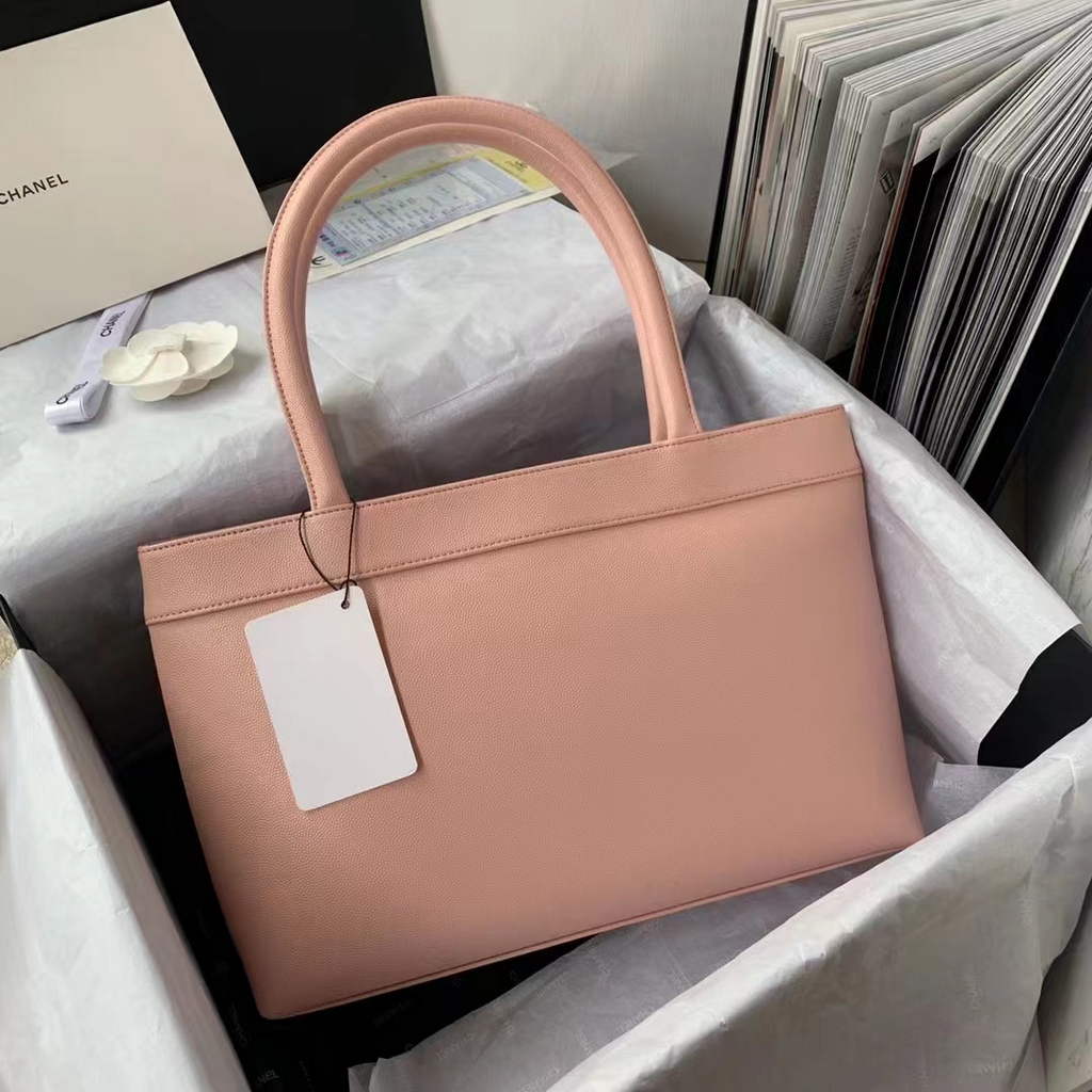Chanel AS3048 Large Shopping Bag Calfskin In Pink