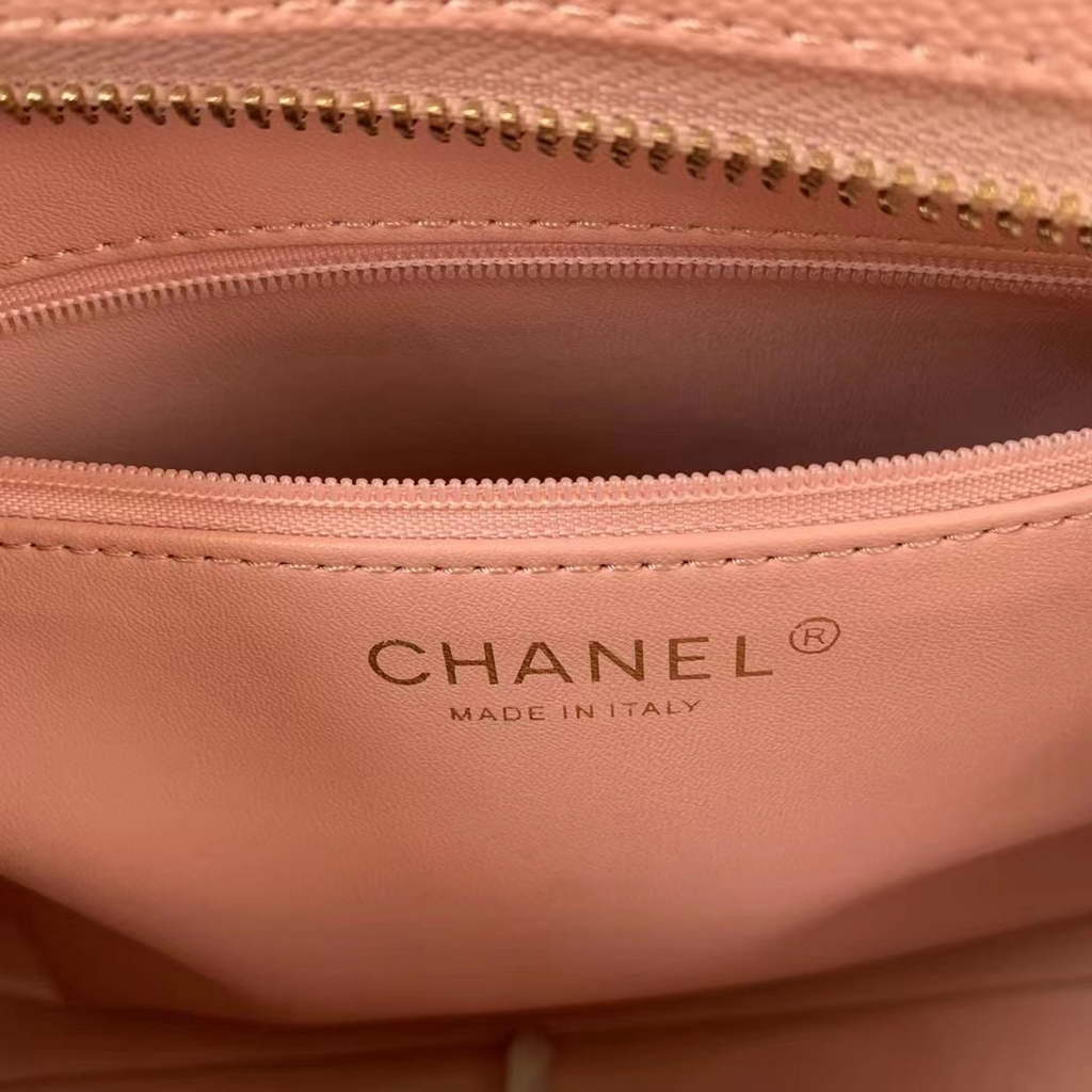 Chanel AS3048 Large Shopping Bag Calfskin In Pink