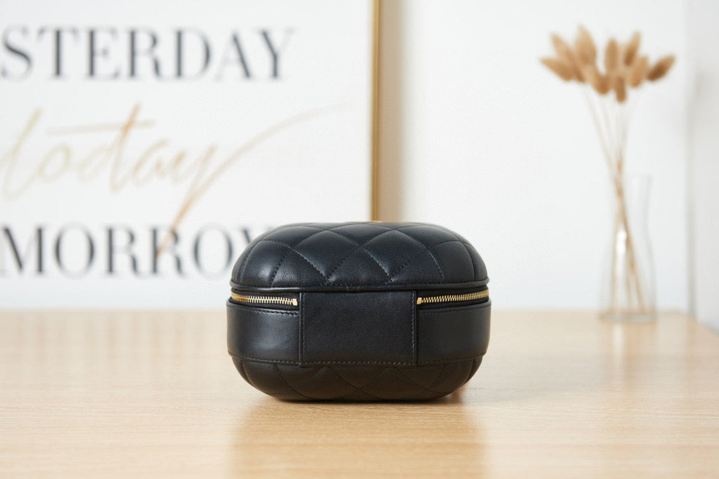 Chanel AS3066 Small Vanity Case Lambskin gold-tone metal Black