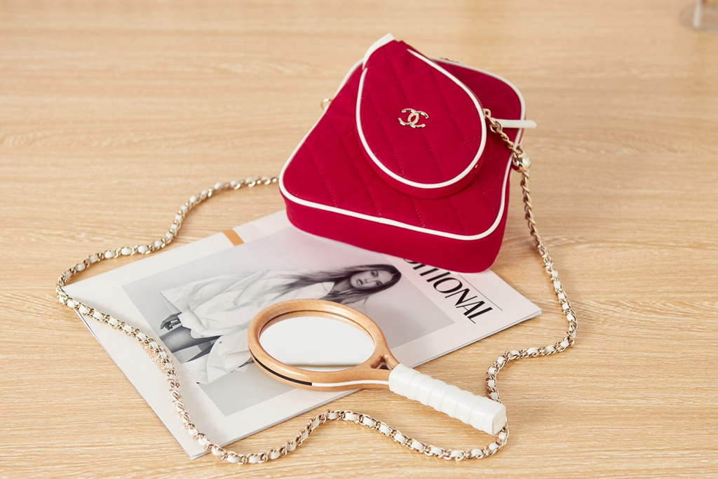 Chanel AS3150 tennis racket crossbody bag Red