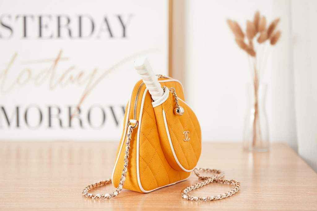 Chanel AS3150 tennis racket crossbody bag Yellow
