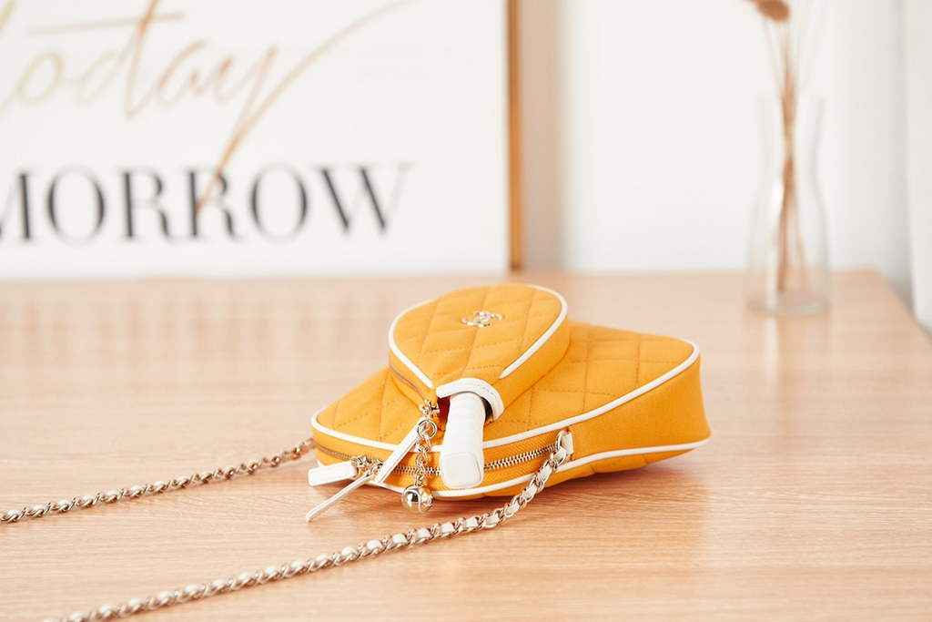 Chanel AS3150 tennis racket crossbody bag Yellow
