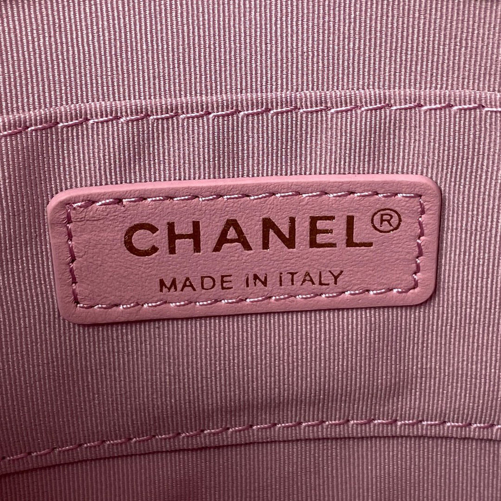Chanel AS3205 Mini Flap Bag Lambskin Gold-Tone Metal Pink