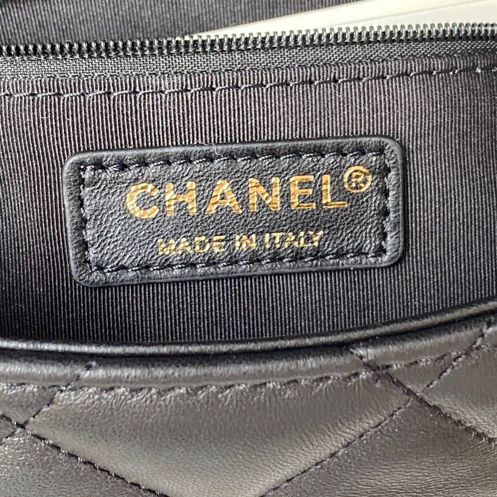 Chanel AS3206 Small Flap Bag Lambskin Gold-Tone Metal Black