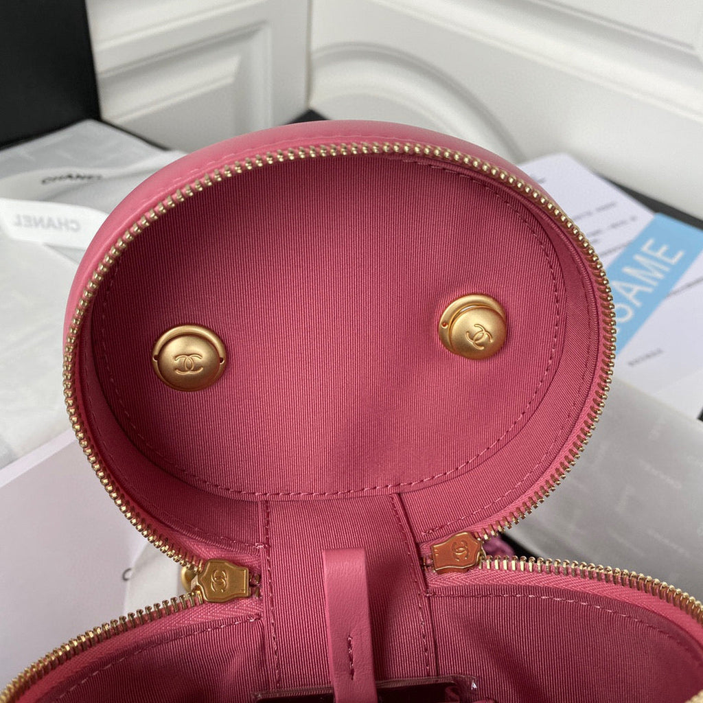 Chanel AS3210 Small Vanity Case Lambskin gold-tone Pink