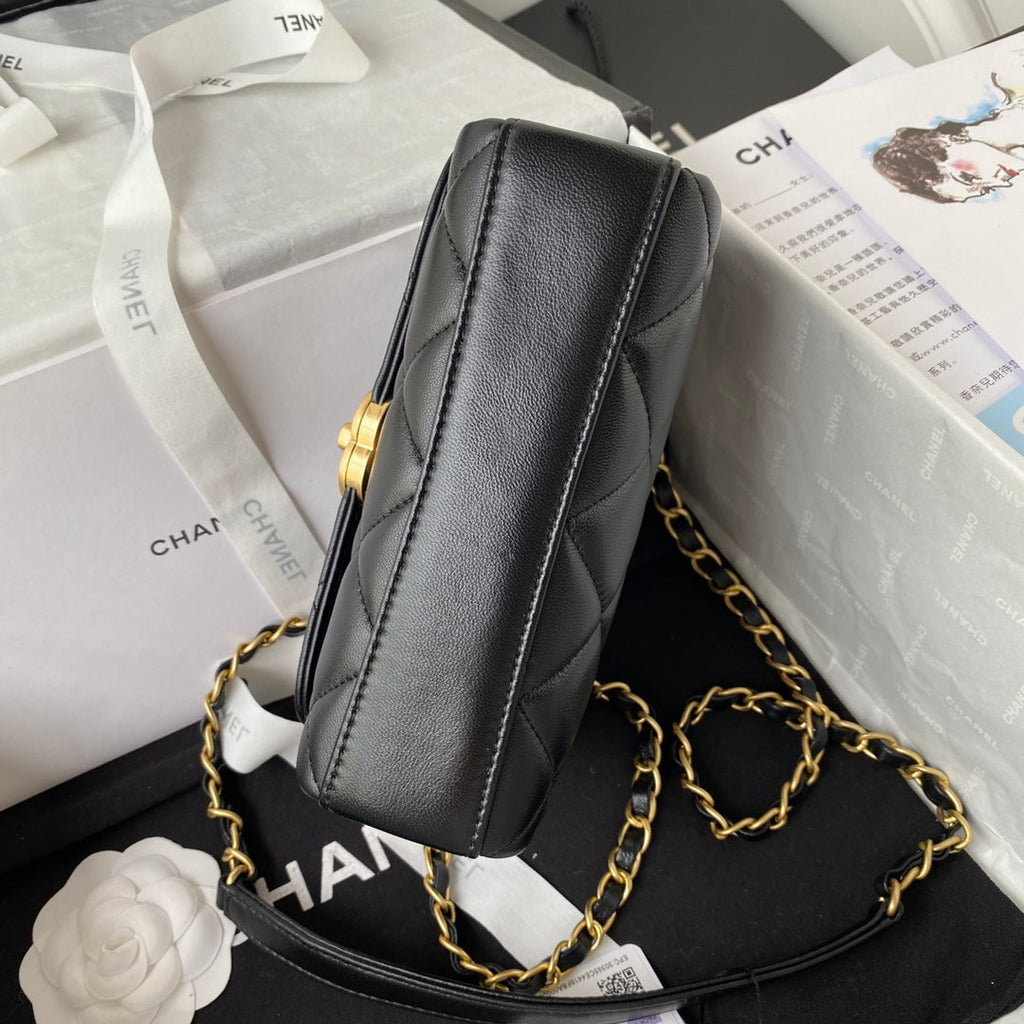Chanel AS3239 Mini Flap Bag Lambskin Black
