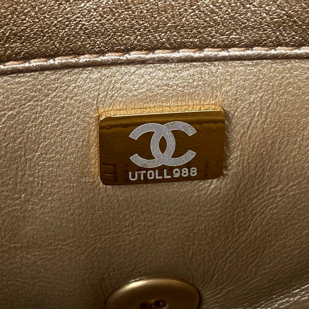 Chanel AS3239 Mini Flap Bag Lambskin gold