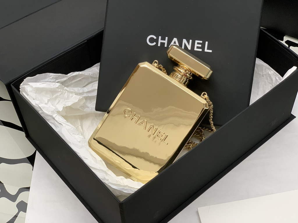 Chanel AS3264 Evening Bag Metal Gold