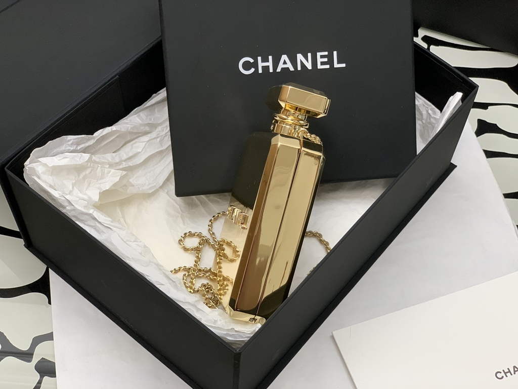 Chanel AS3264 Evening Bag Metal Gold