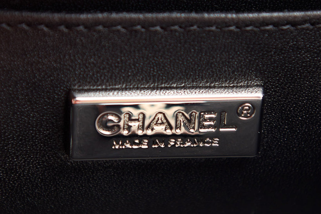 Chanel AS3308 Small Evening Bag Lambskin black silver