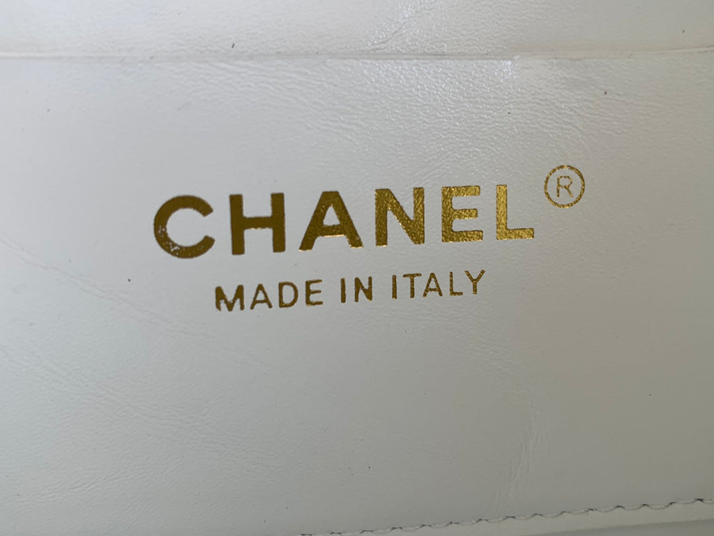 Chanel AS3332 CC Rucksack Backpack Calfskin leather White