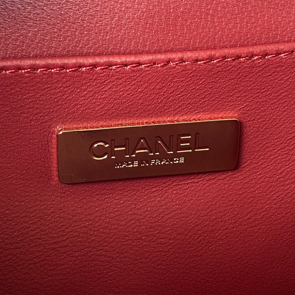 Chanel AS3344 Small Vanity Case Calfskin Red