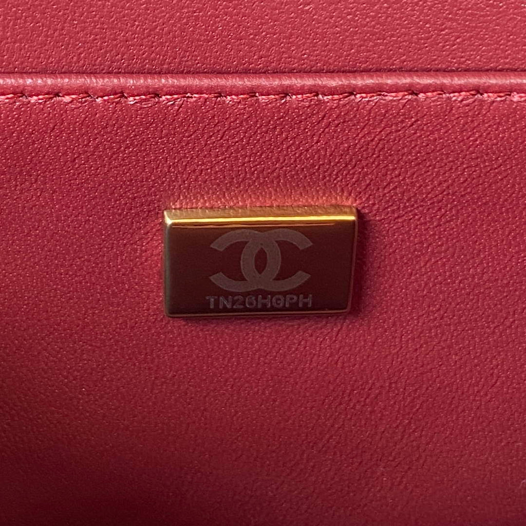 Chanel AS3344 Small Vanity Case Calfskin Red