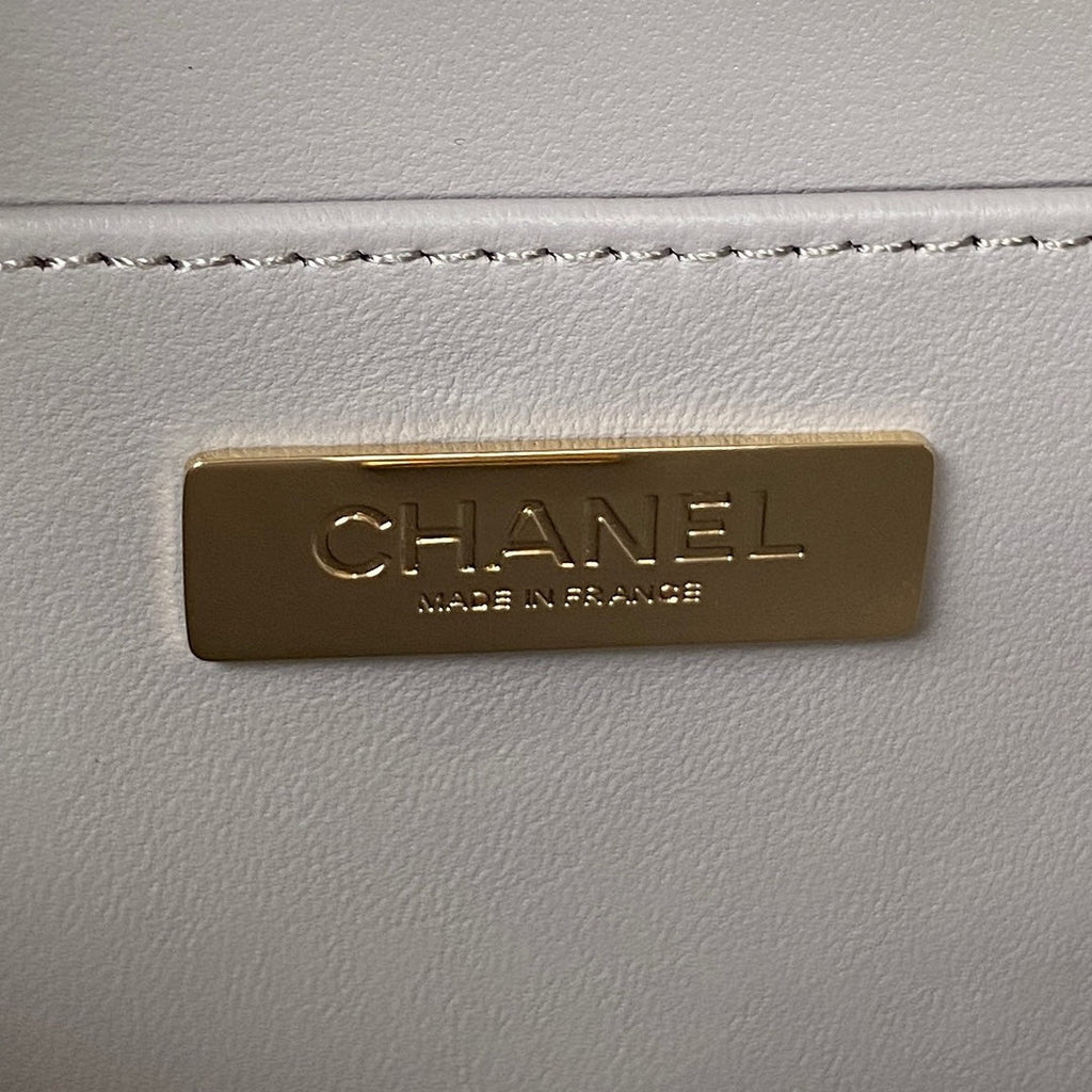 Chanel AS3344 Small Vanity Case Calfskin Gray