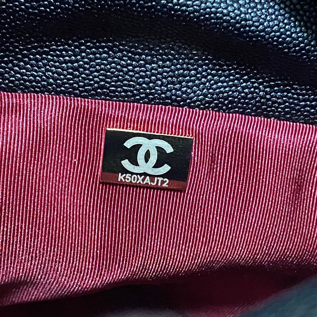Chanel AS3371 Small Bucket Bag Calfskin Black