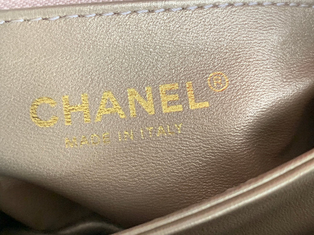 Chanel AS3378 Mini Flap Bag Lambskin Red