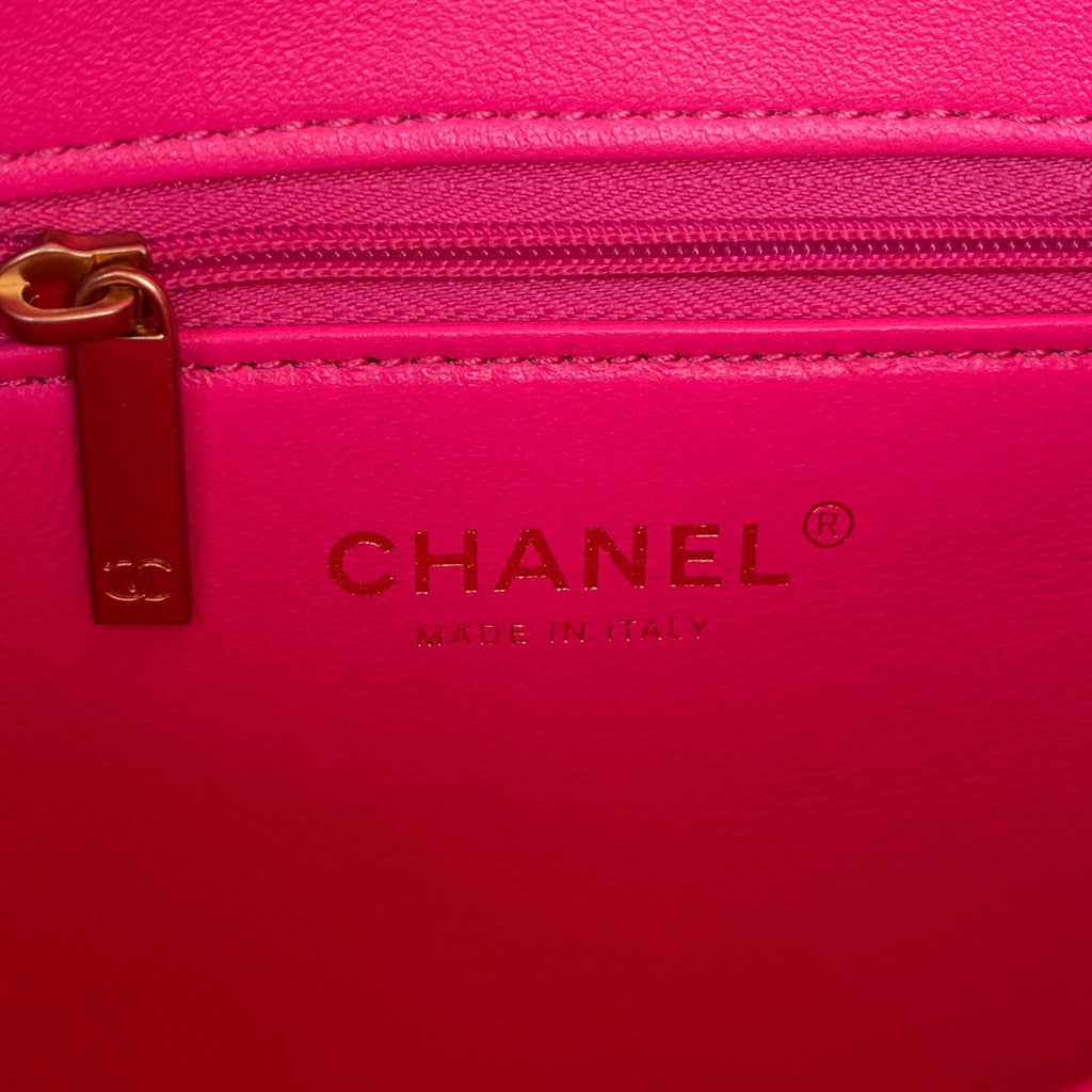 Chanel AS3387 Flap Bag Lambskin Fashion Plum