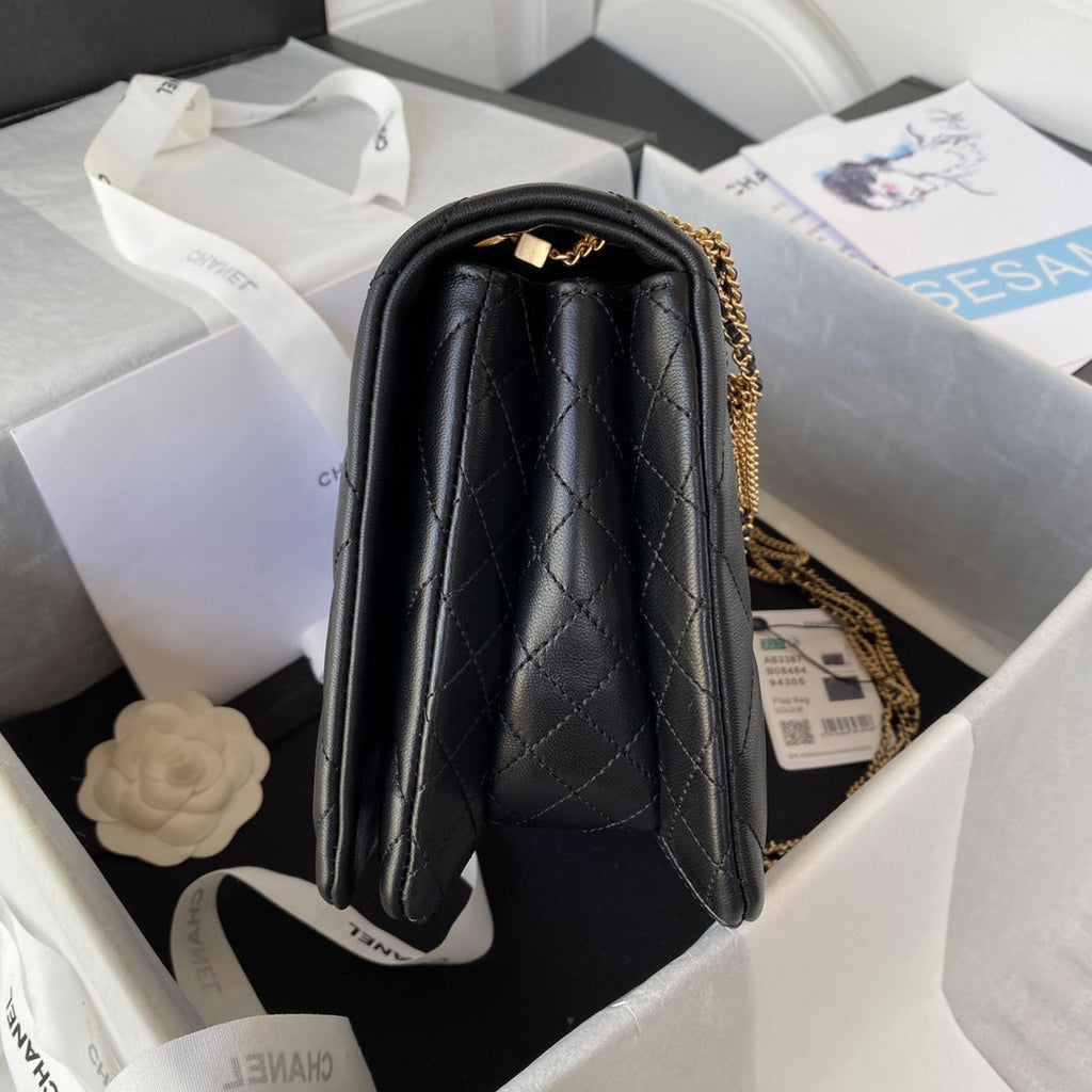 Chanel AS3387 Flap Bag Lambskin Fashion Black