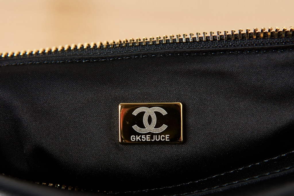 Chanel AS3427 Small Bowling Bag Calfskin Black