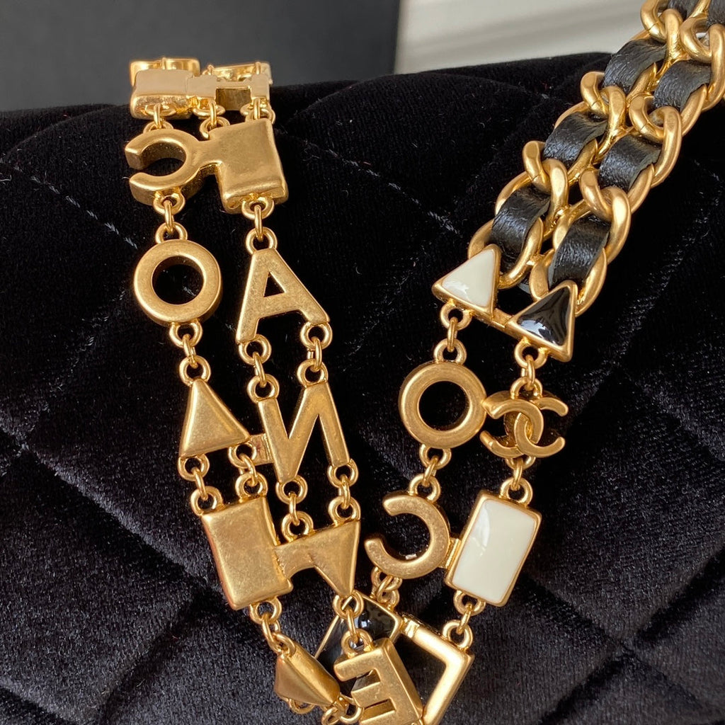 Chanel AS3432 Tote Flap Bag Black Velvet Gold-tone metal