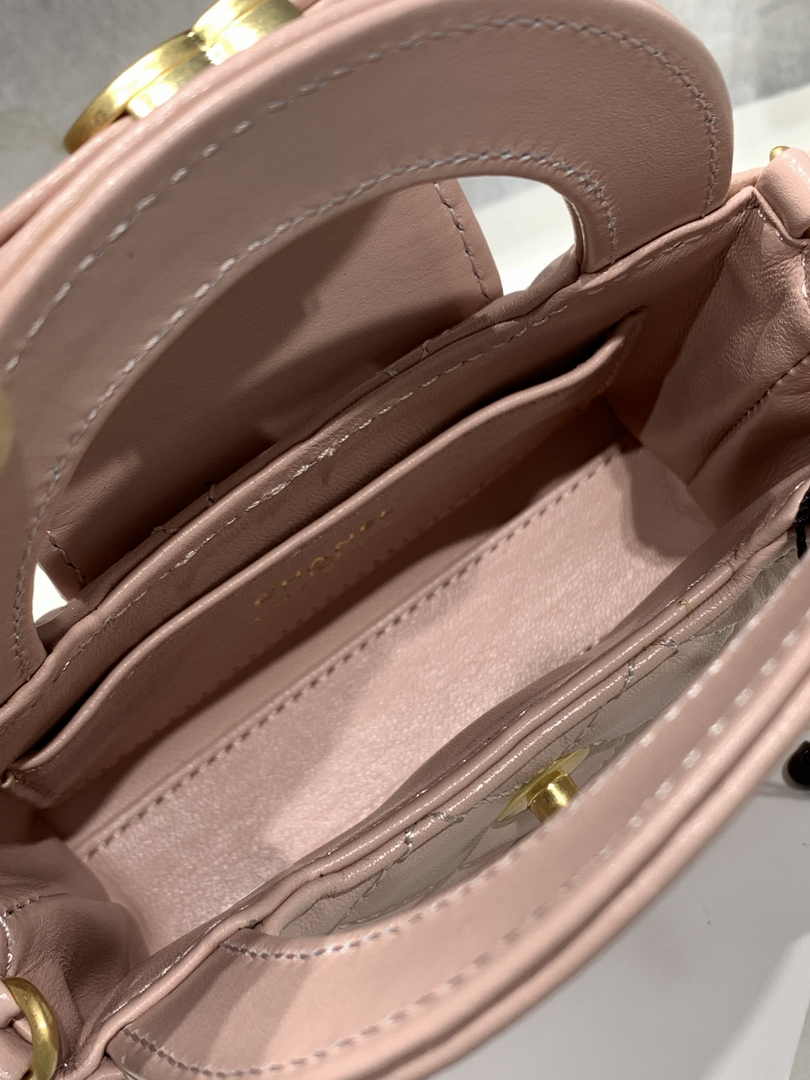 Chanel AS3435 Mini Shopping Bag Pink Shiny Aged Calfskin Gold
