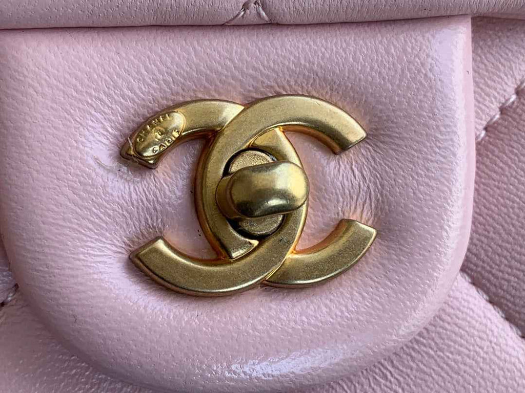 Chanel AS3456 Mini Flap Bag Lambskin pink