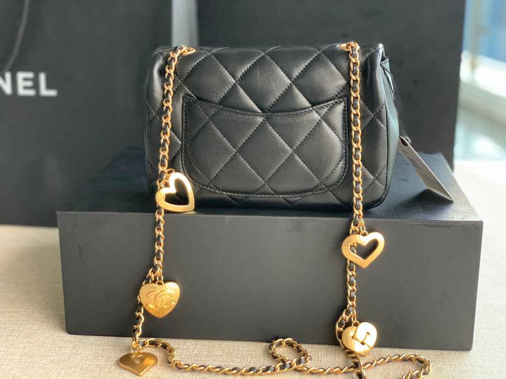 Chanel AS3457 Mini Flap Bag Lambskin Black