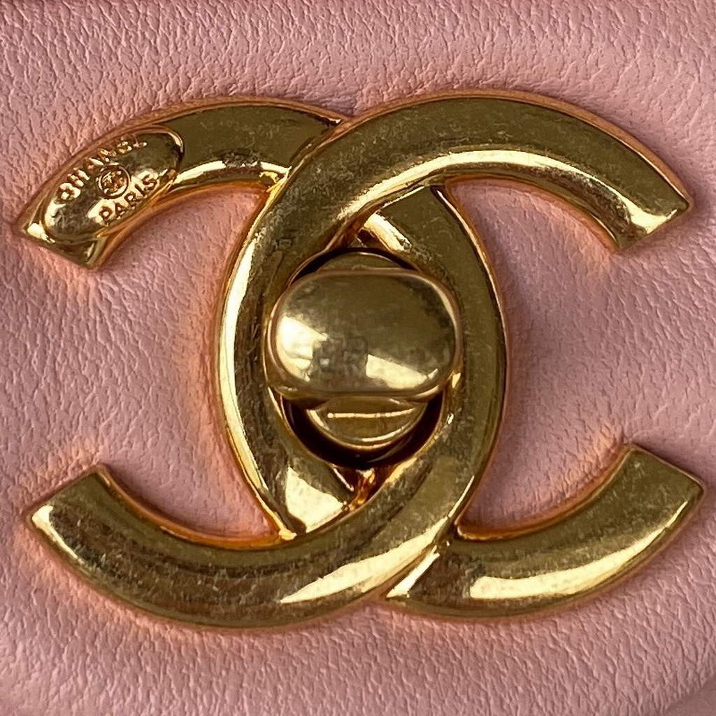 Chanel AS3498 Small Flap Bag Lambskin in pink