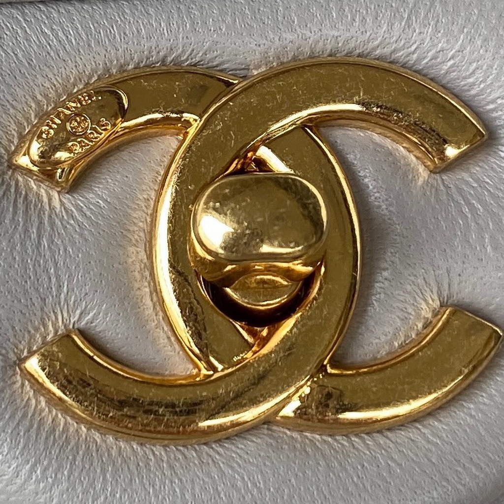 Chanel AS3498 Small Flap Bag Lambskin in gray
