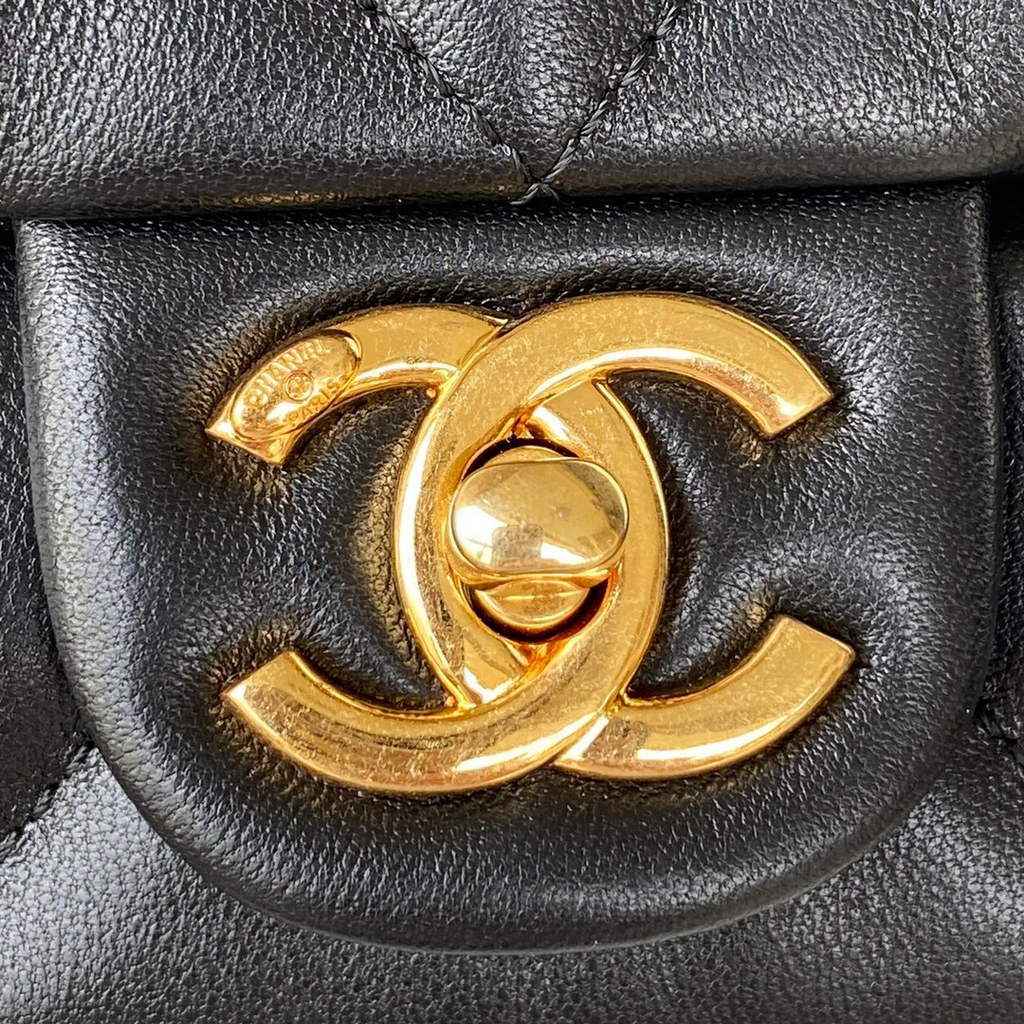 Chanel AS3498 Small Flap Bag Lambskin in black