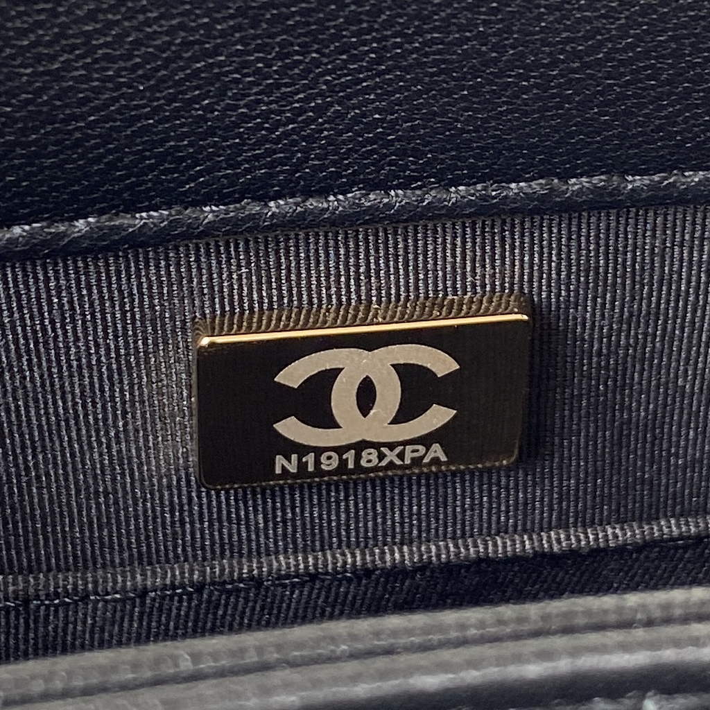 Chanel AS3498 Small Flap Bag Lambskin in black