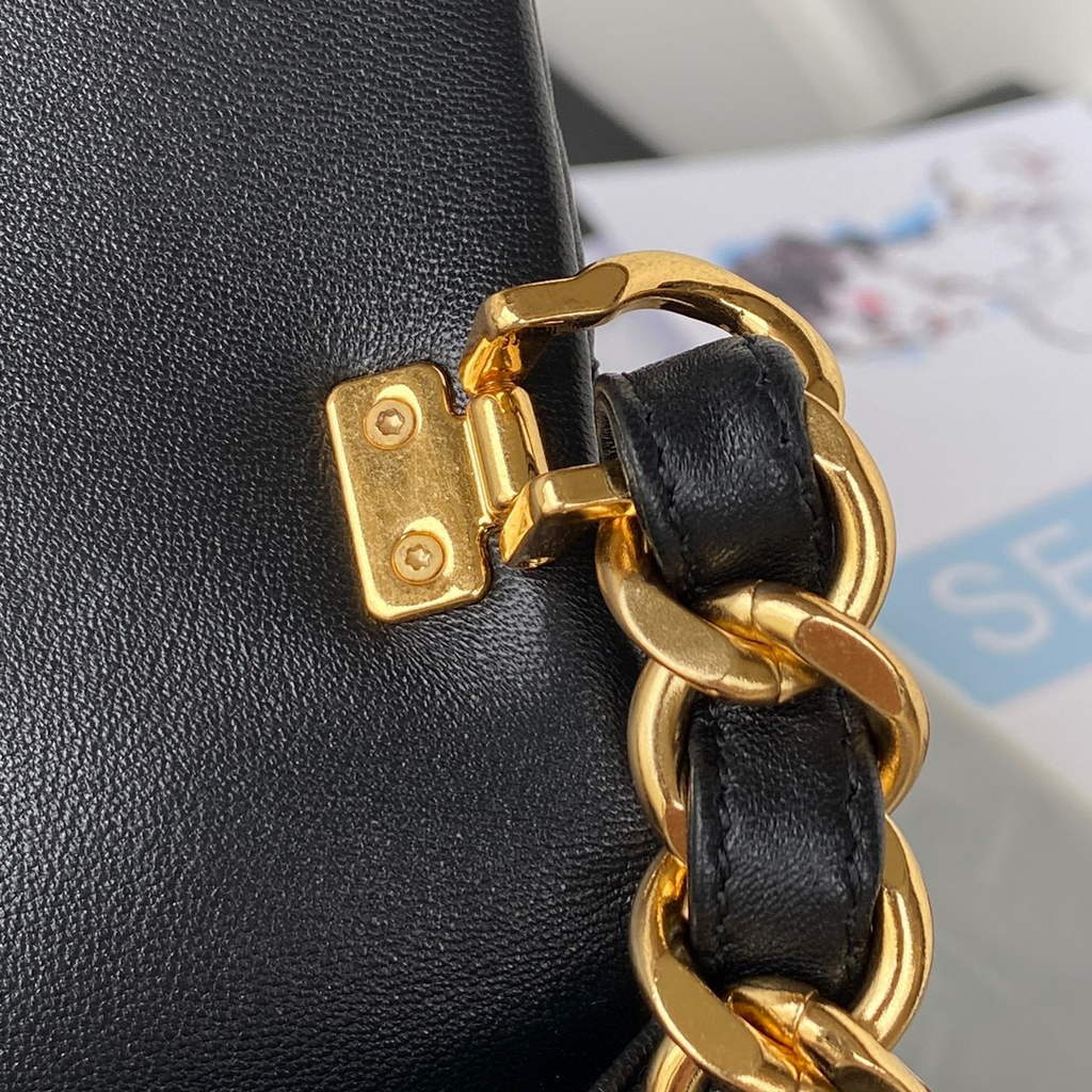 Chanel AS3499 Flap Bag Lambskin in Black