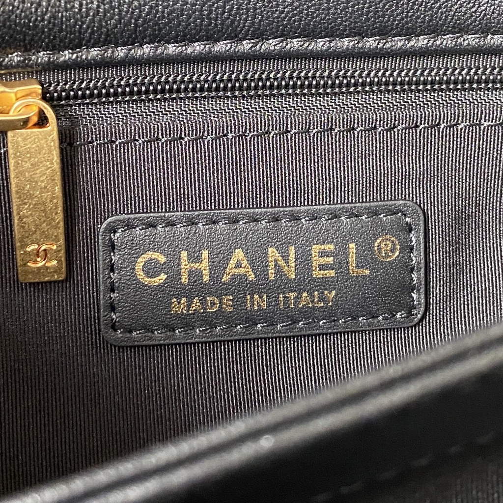 Chanel AS3499 Flap Bag Lambskin in Black
