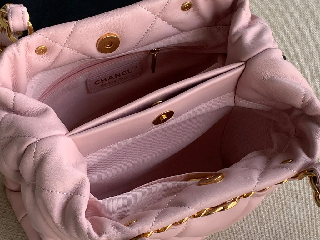 Chanel AS3502 Small Shopping Bag Lambskin Pink
