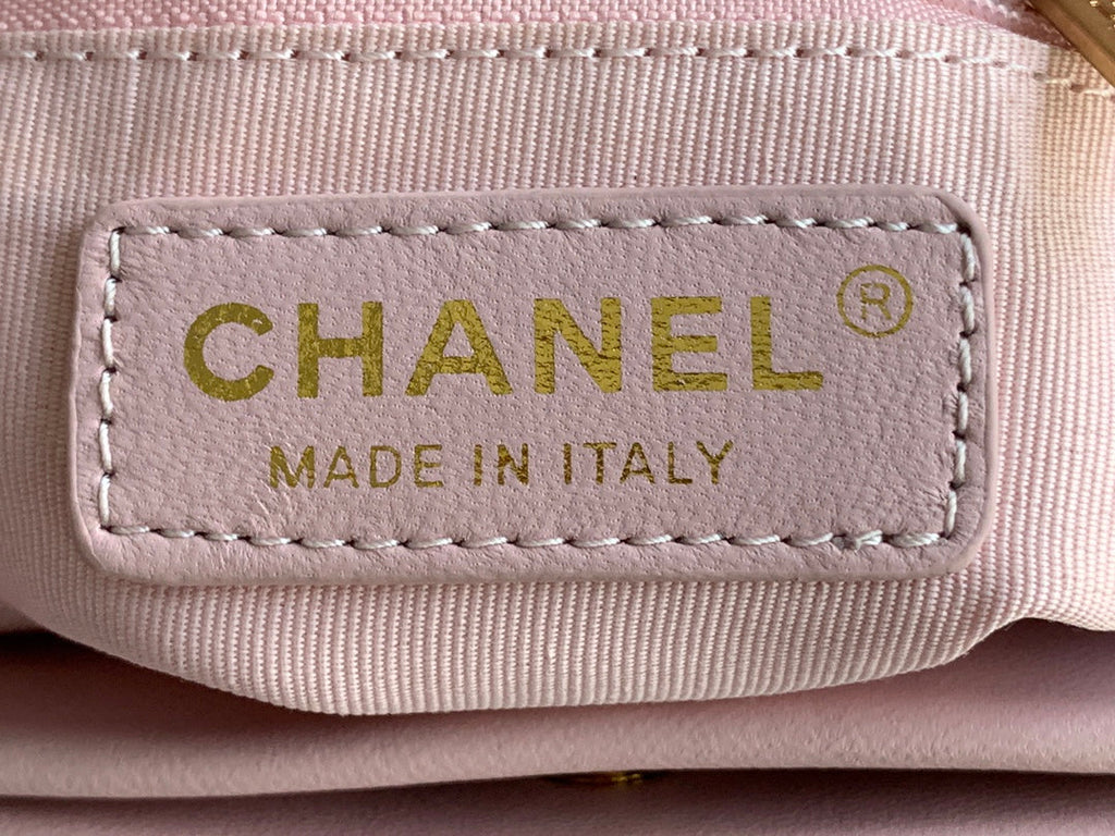 Chanel AS3502 Small Shopping Bag Lambskin Pink