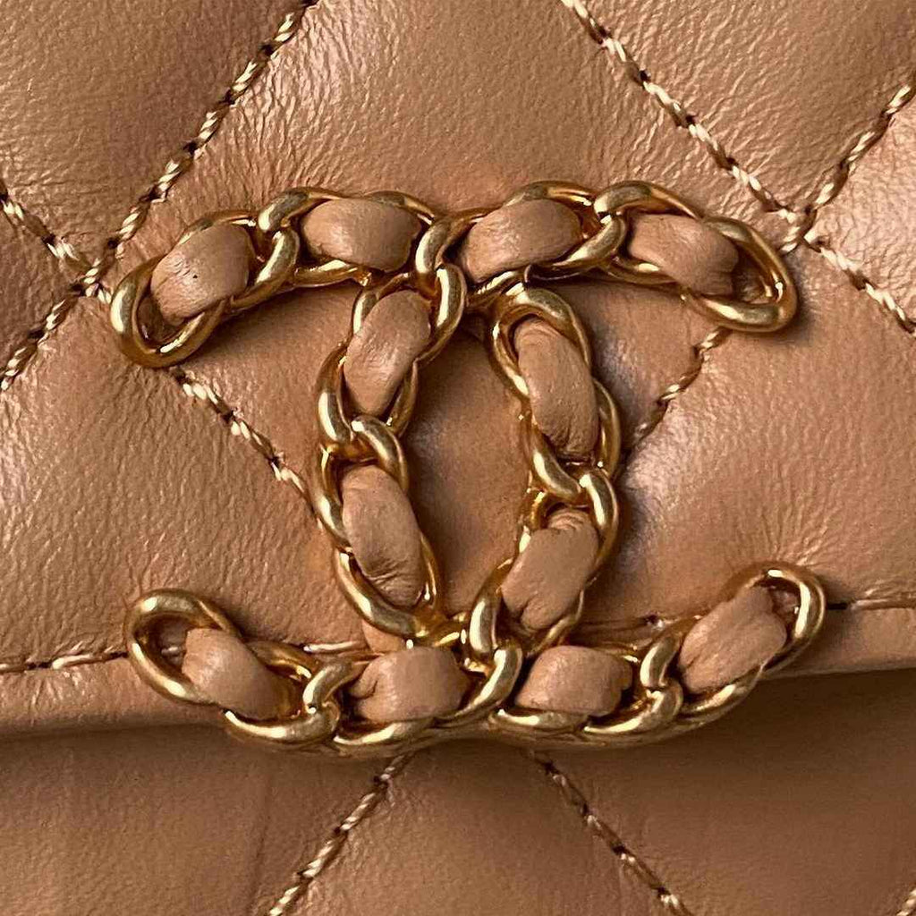 Chanel AS3570 Small Flap Bag Calfskin In Brown
