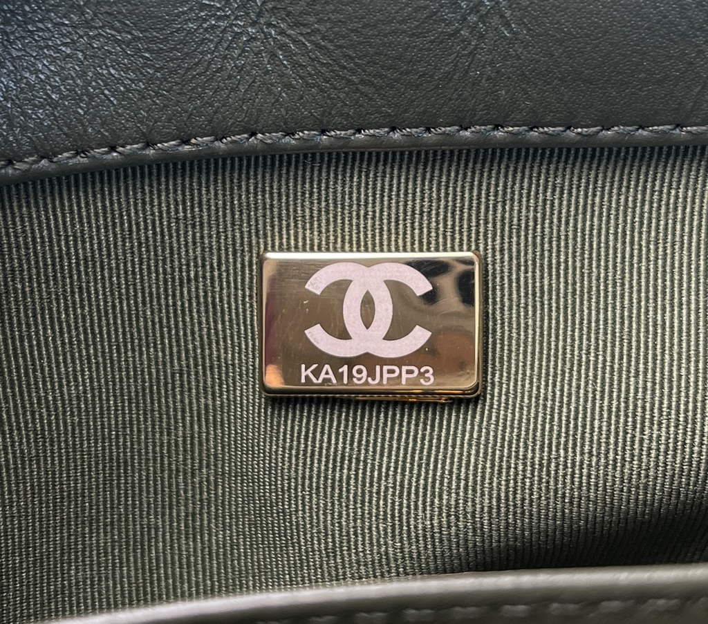 Chanel AS3609 Flap Bag Lambskin Green