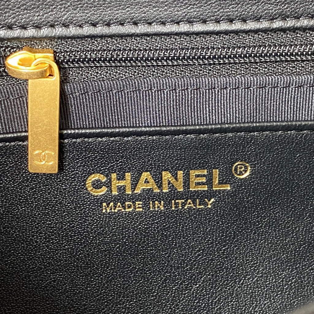 Chanel AS3609 Flap Bag Lambskin Black