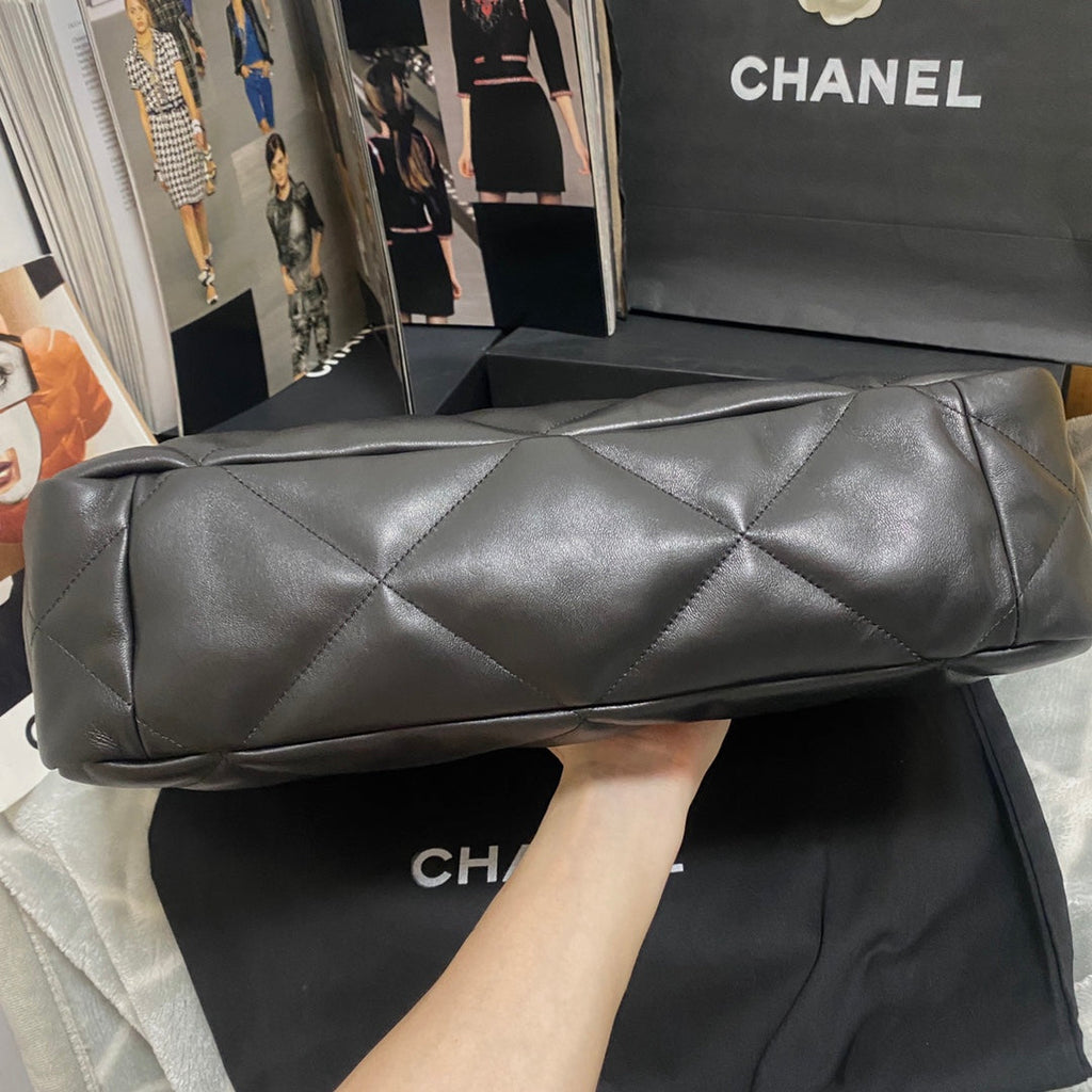 Chanel AS3660 19 Shopping Bag Lambskin Black