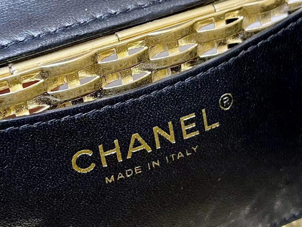 Chanel AS3713 Small Evening Bag Lambskin gold metal