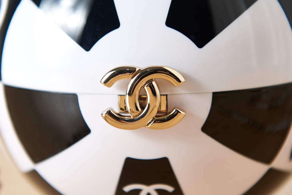 Chanel AS3716 Evening Bag Sphere Minaudiere Resin Gold-Tone
