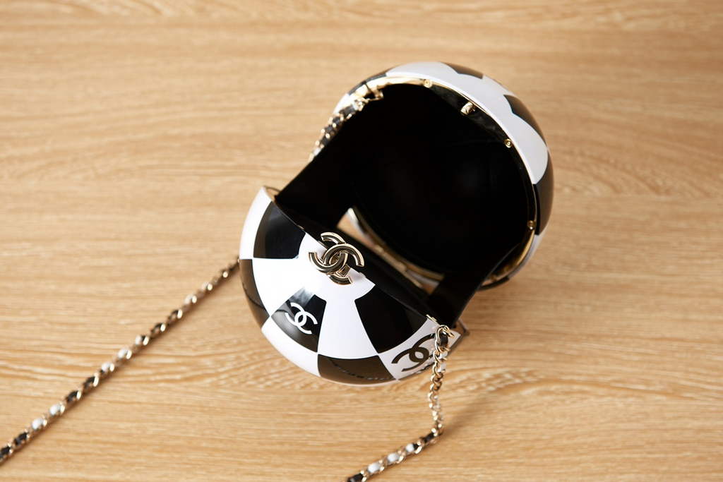Chanel AS3716 Evening Bag Sphere Minaudiere Resin Gold-Tone