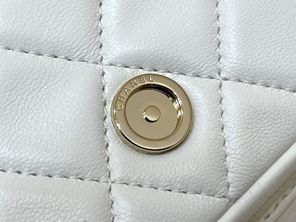 Chanel AS3787 Small Backpack Calfskin Gold-Tone Beige