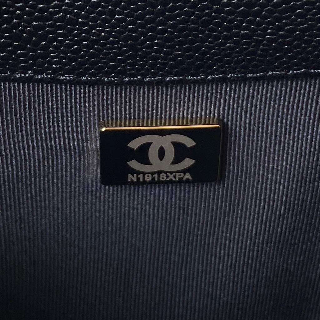 Chanel AS3867 Mini Messenger Bag Grained calfskin Black