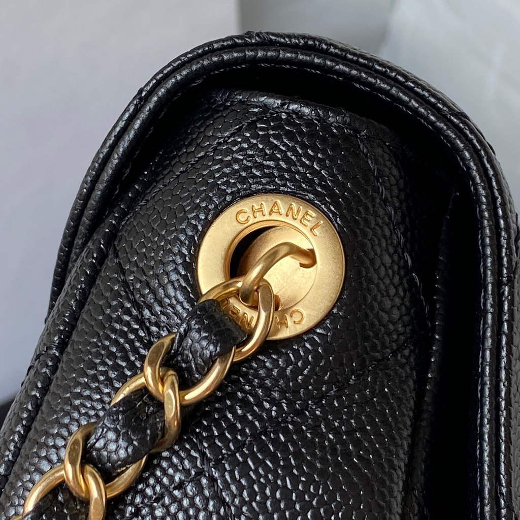 Chanel AS3919 Small Messenger Bag Grained calfskin Black