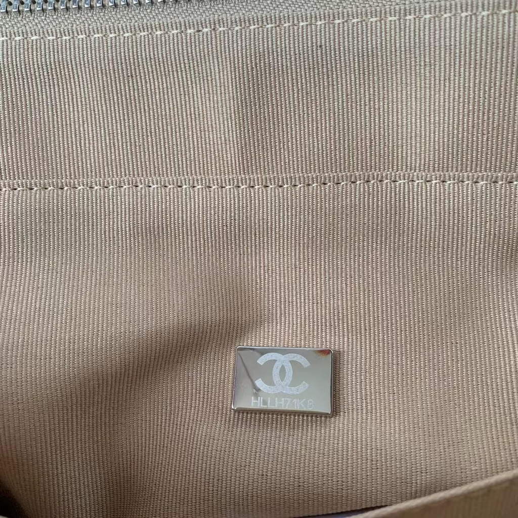 Chanel AS3928 Large Shopping Bag Lambskin In Dark Beige