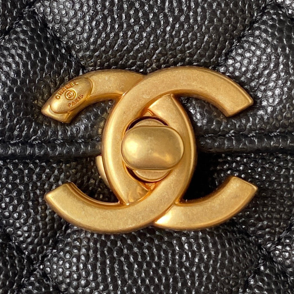 Chanel AS3982 Small Crossbody Black Calfskin