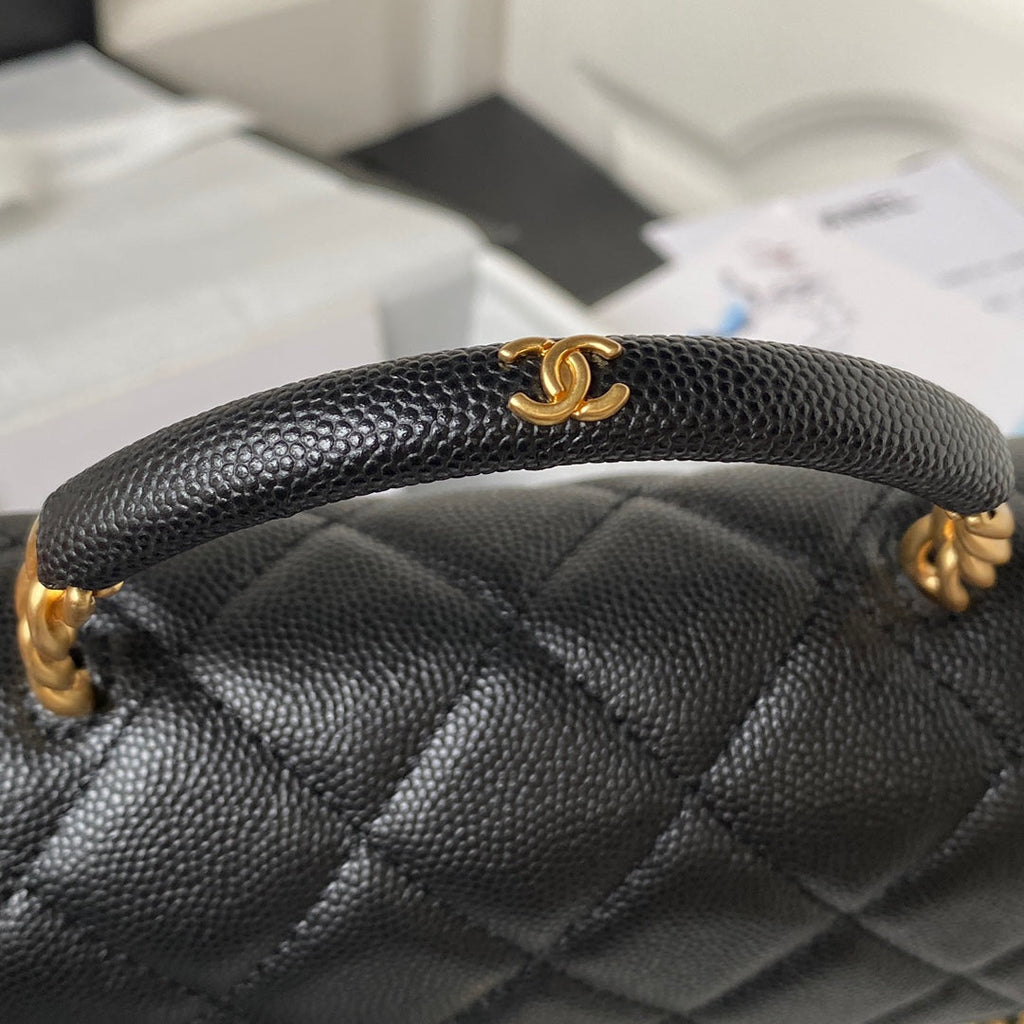 Chanel AS3982 Small Crossbody Black Calfskin