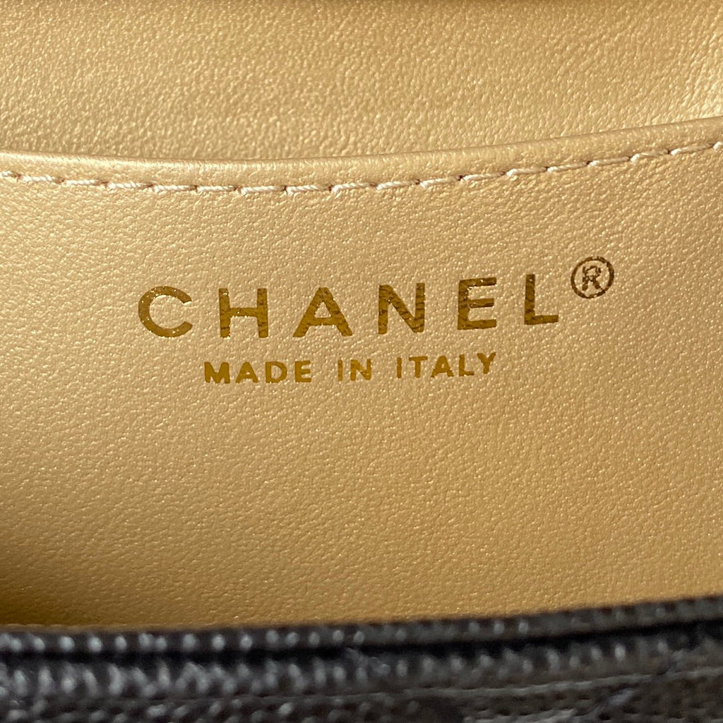 Chanel AS3982 Small Crossbody Black Calfskin
