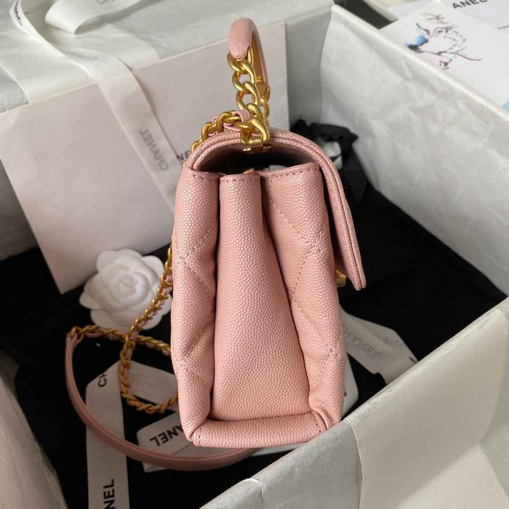 Chanel AS3982 Small Crossbody Pink Calfskin